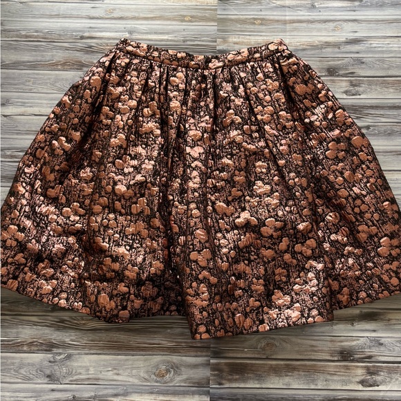 ALICE and Olivia Pia metallic Rose Gold Pink and black Pebble Bubble Party skirt - Picture 10 of 16